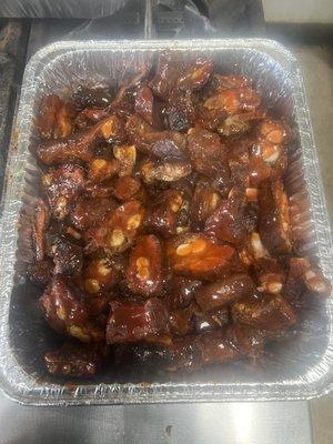 1/2 pan of rib tips $45.99