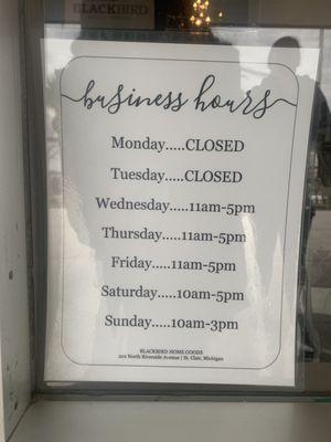 Business hours