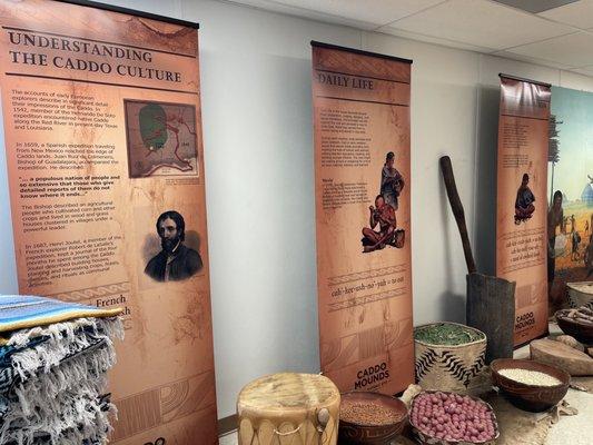 Great displays explains the Caddo culture