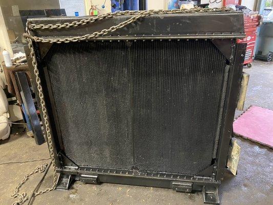 Large Radiator out of a Link Belt Excavator. Large or small we can do it all.