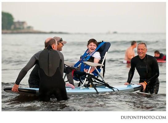 Check out Special Surfers Aquaholics on the third Tuesday of June, July and August. Too fun!