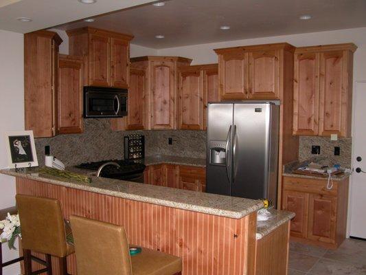 A jazzed kitchen, you will have fun in a kitchen like this.