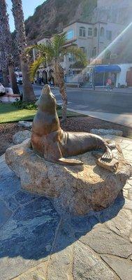 October 2022 seal statue.