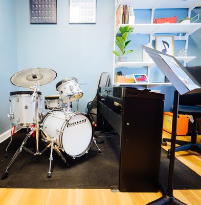 One of out teaching rooms for guitar and rock band class.