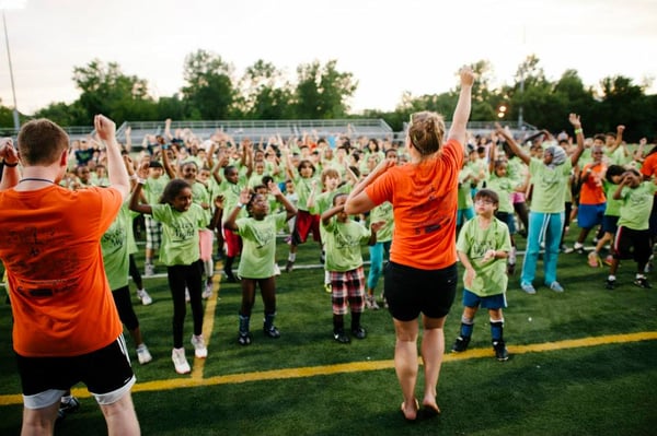 Soccer Nights: A free soccer clinic for kids ages 6-12 that promotes athletic skill, leadership development, & citywide unity.