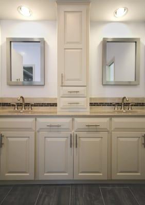 His and Hers master bathroom remodel