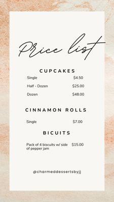 Price List