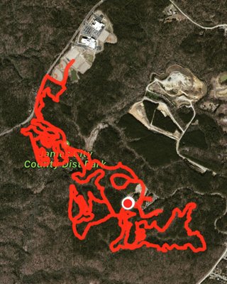 Did our 13.7miles of hiking trails today. Beautiful hike but some of the trails are hard to follow