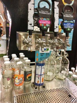 Self-serve kombucha bar! Choose your glass too.