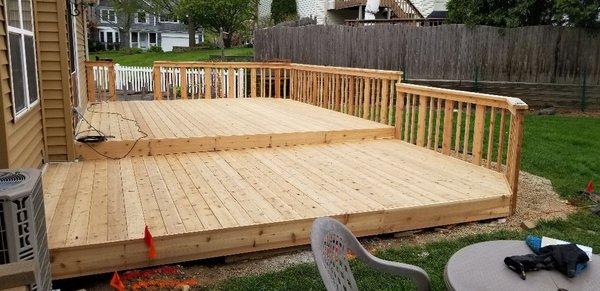 Remodeled deck