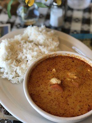 Chicken Curry Soup w/ rice