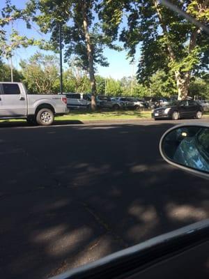 Pleasant place to park lots of shade