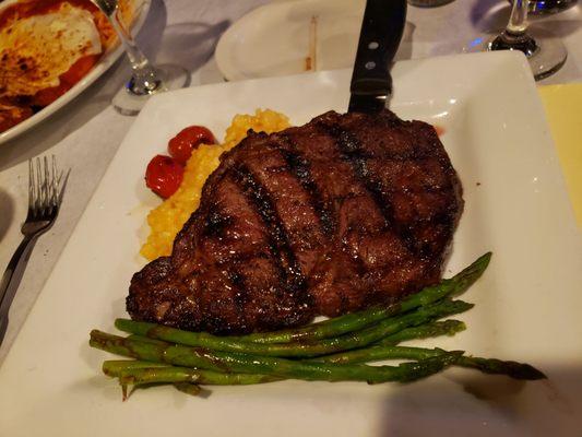 Ribeye steak before the play