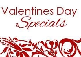 Valentine's Day specials. Champagne and strawberries will be available!