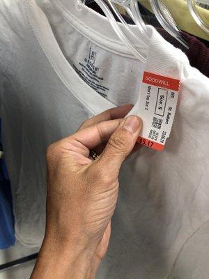 Some items overpriced. $5.17 for a plain white undershirt.