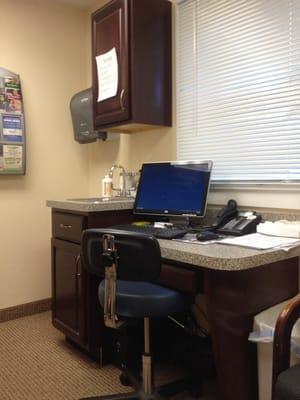 Exam room at Dr Sharma in Irving/Silver Creek!