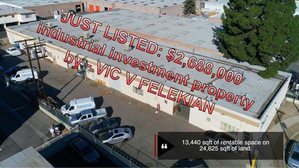 Industrial Investment Property SOLD 818.618.7716