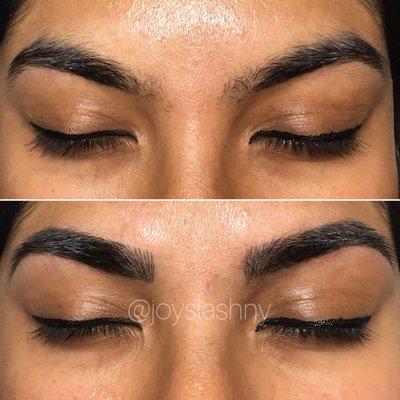 Thick brows more defined