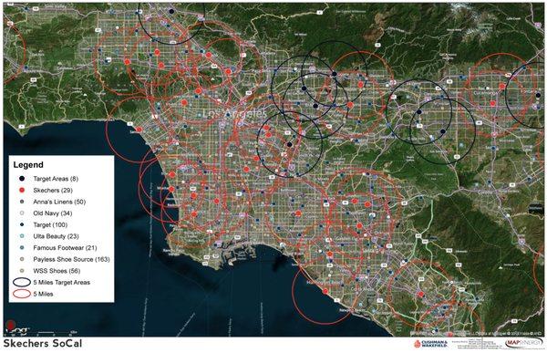 Retail Tenant Competition mapping.