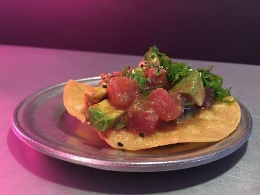 Ahi tuna taco