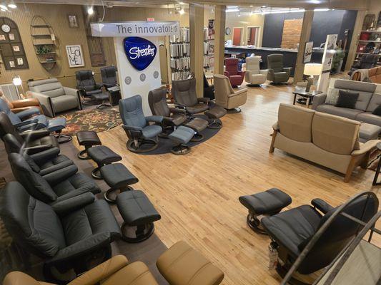 Great selection of Stressless furniture in our Gallery.