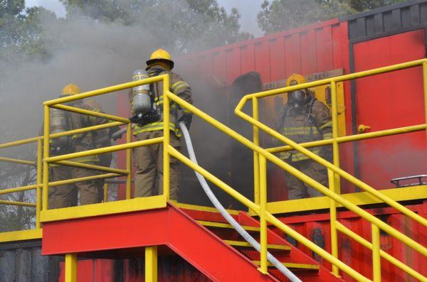 Basic and advanced fire fighting training