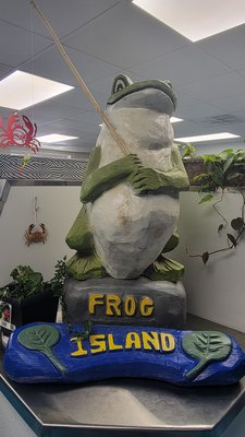 Frog Island Statue