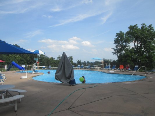 The larger of the two pools.