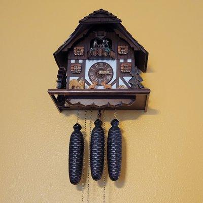 21 year old, 8-day, jumping deer cuckoo clock