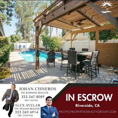 In escrow in Riverside! 4 bed/ 2 bath with pool.