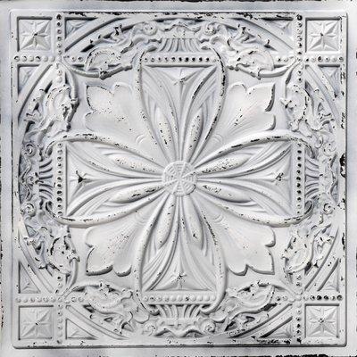 DCT10 Old Black White - Faux Tin Ceiling Tile