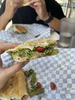 Chicken pesto panini