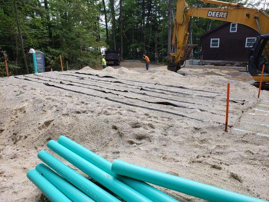 Septic system installation