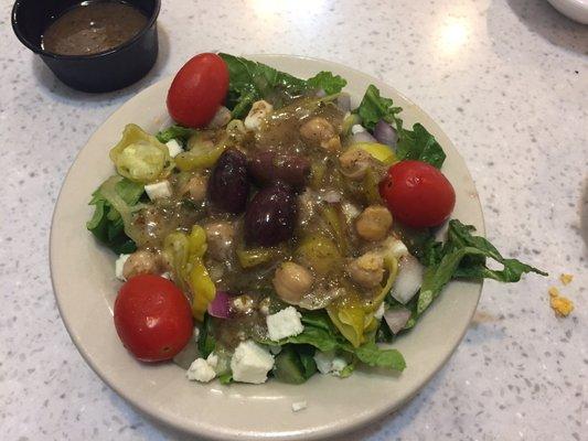 Small greek salad - perfect size!