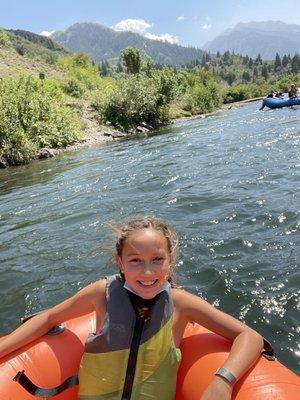 Tubing down the Provo river