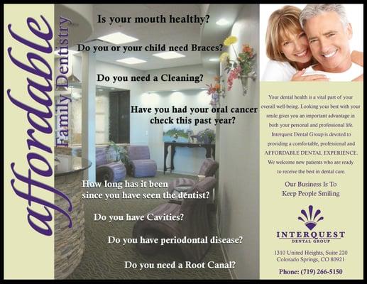 Why wait to have your dental needs taken care of?