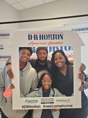 Thrilled to help our wonderful family secure their DR Horton dream home with a mortgage!