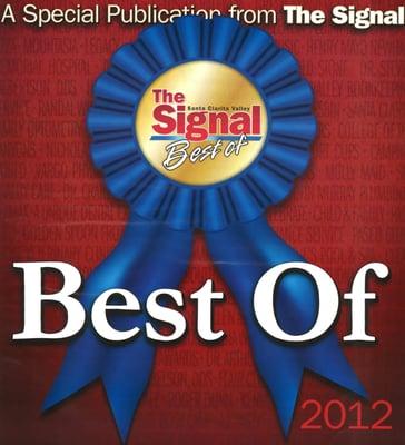 Robert J. Kaiser was voted "The Best Personal Injury Attorney" in Santa Clarita for 2012