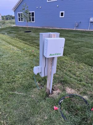 Irrigation hooked by extension cords