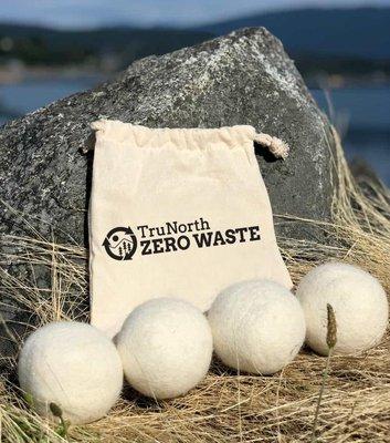 Wool Dryer Balls by Tru Earth - Reusable Fabric Softener 4 Pack