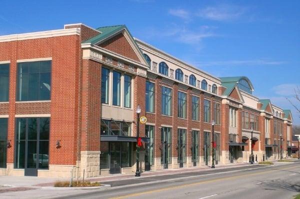 We are in the corner spot with a patio in the Indiana Design Center