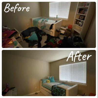 Bedroom Cleanup and Organization