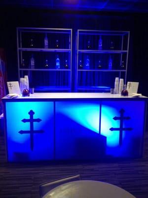 The D'usse Bar in the VIP Hospitality Suite for the Eminem and Rihanna Concert at the Rose Bowl