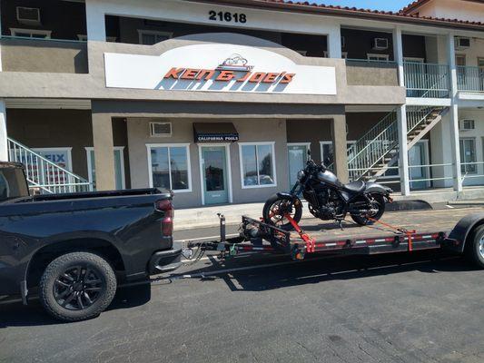 Love hauling these 2 wheel monsters...