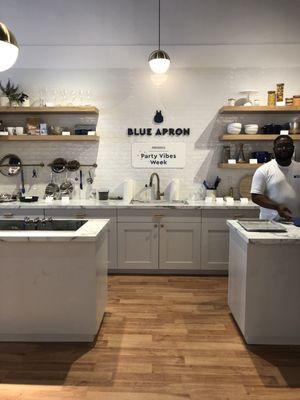 Interior Decor of Blue Apron's Pop-Up Shop