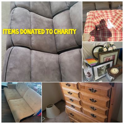 Items Donated to Charity