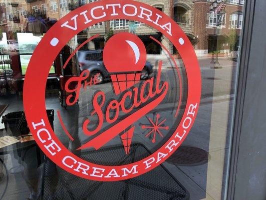 A charming ice cream parlor in the charming town of Victoria.