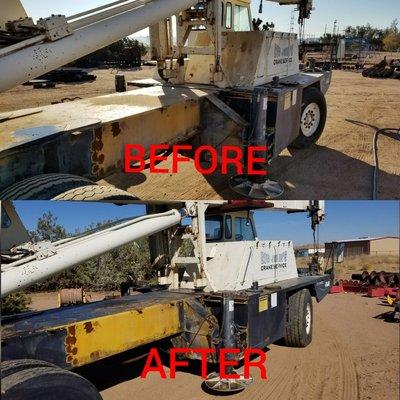 Heavy equipment cleaning