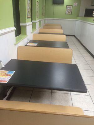 Flamingo pizza dinning area nice clean