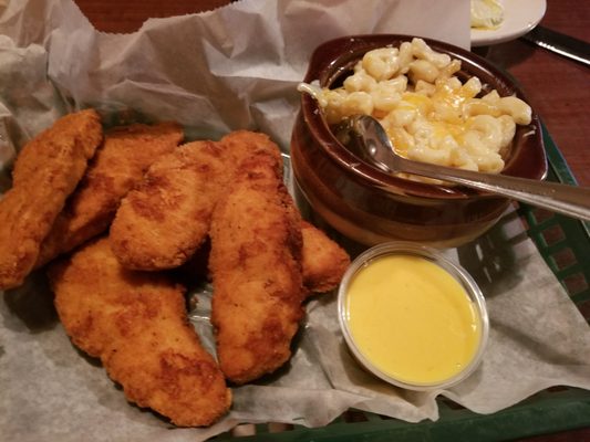 Chicken fingers and mac